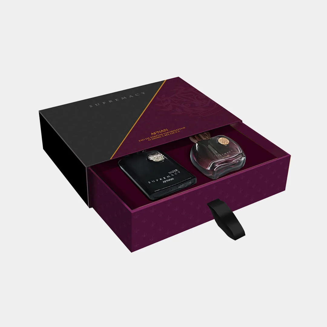 Afnan GIFT SET SUPREMACY NOIR & PURPLE