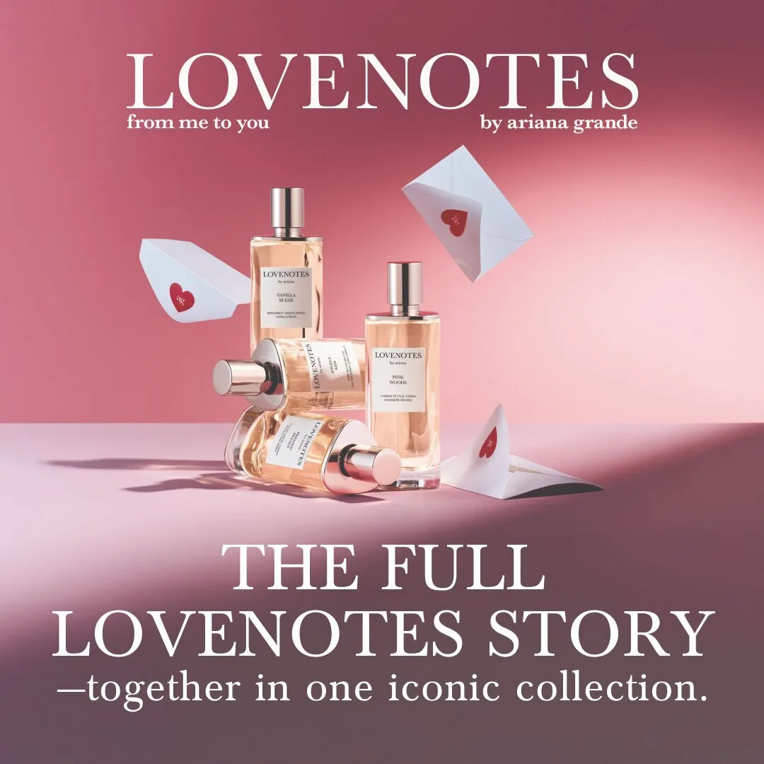 Ariana Grande Fragrances LOVENOTES Full Collection