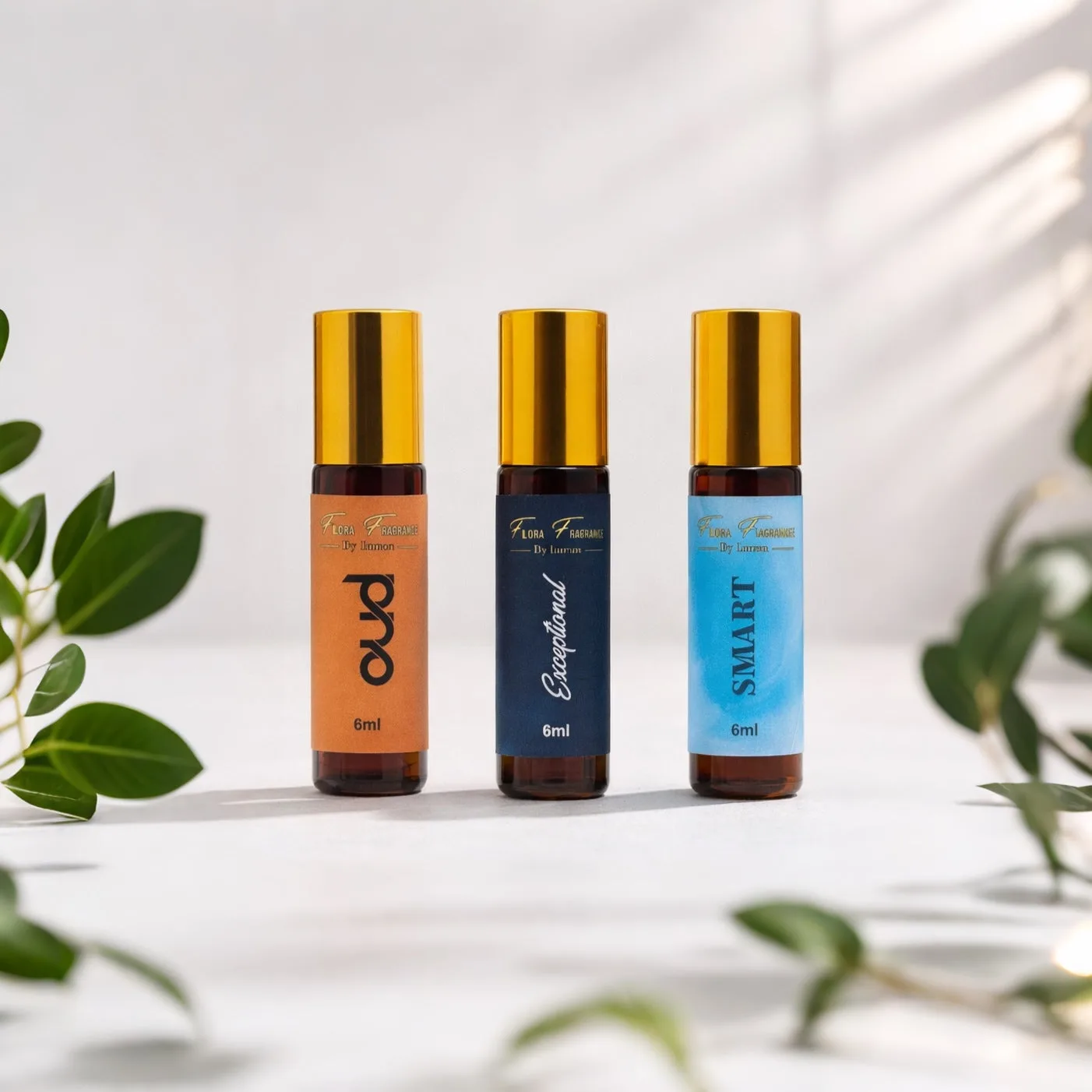 Fiora Fragrance Attar Set OUD 6ml & EXCEPTIONAL 6ml & SMART 6ml