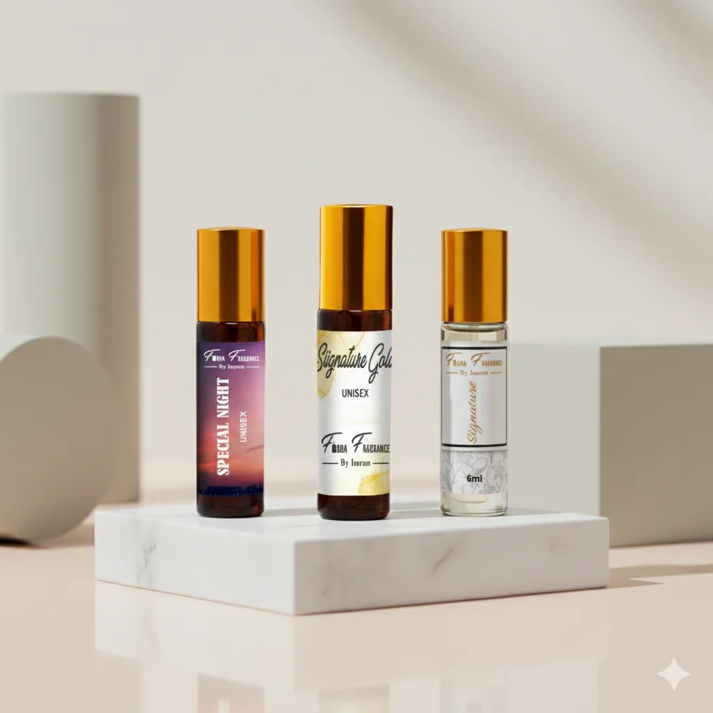 Fiora Fragrance Attar Set SPECIAL NIGHT 6ml & SIGNATURE GOLD 6ml & SIGNATURE 6ml