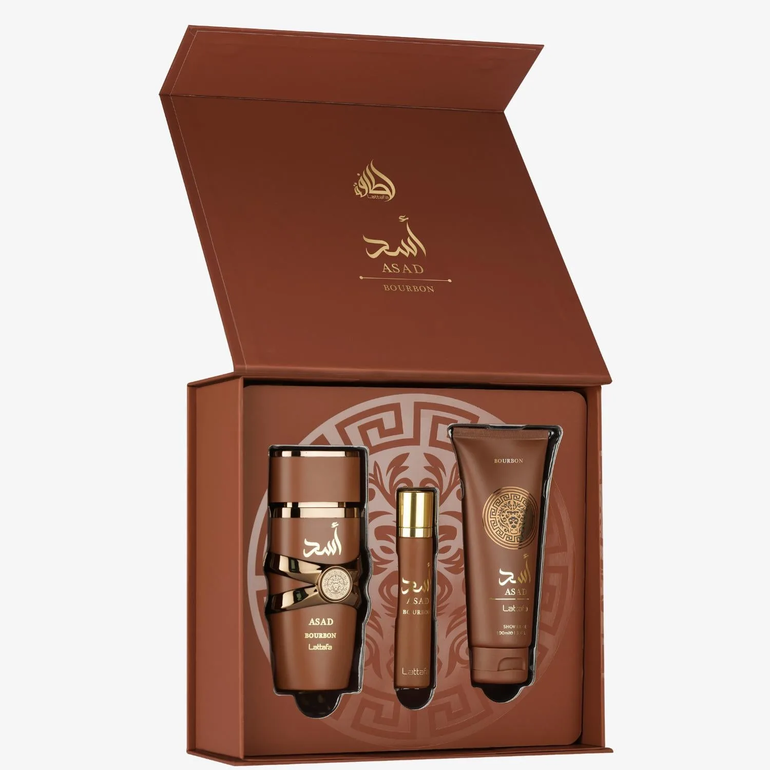 Lattafa Asad Bourbon 3 pcs Giftset