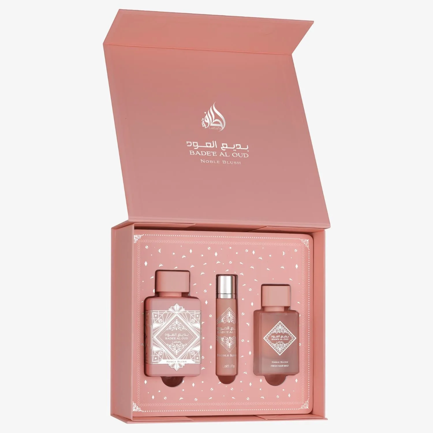Lattafa Badee Al Oud Noble Blush 3 pcs Gift Set