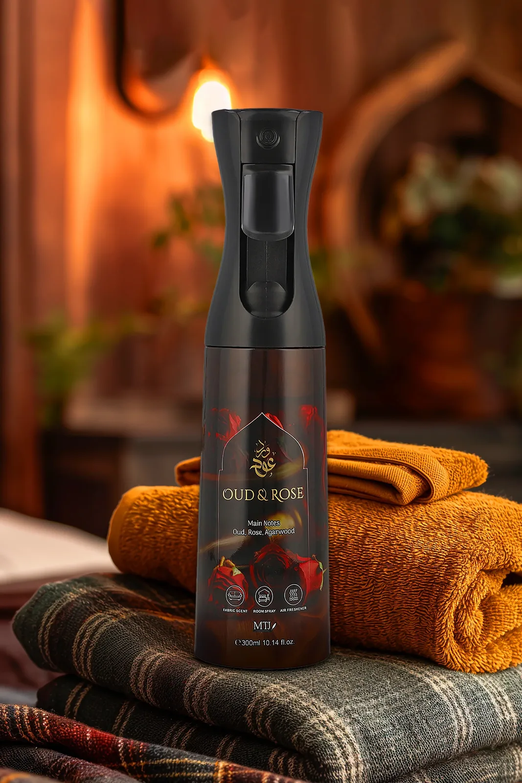 MTJ Fragrances OUD & ROSE FABRIC SCENT / ROOM SPRAY