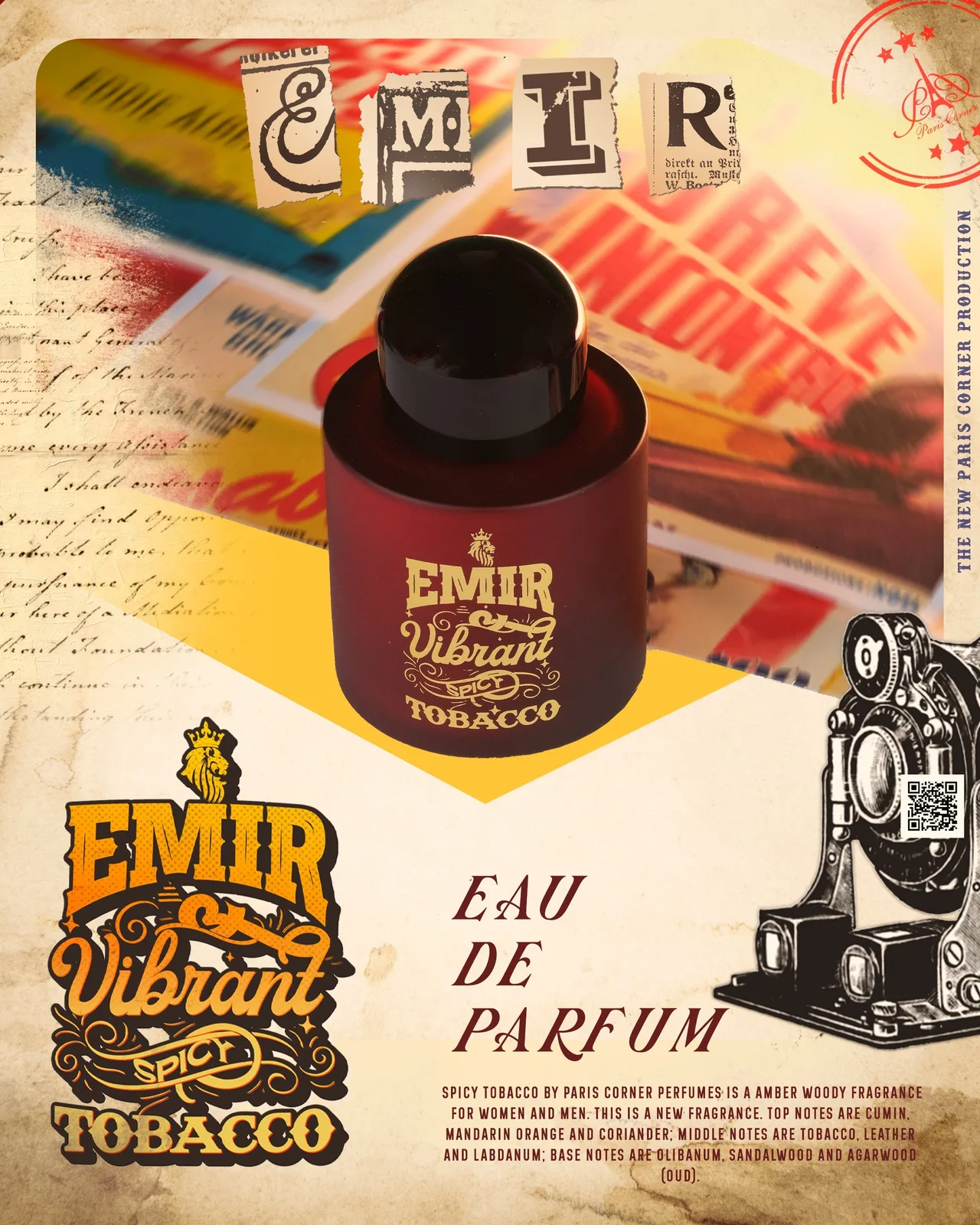 Paris Corner VIBRANT SPICY TOBACCO EMIR