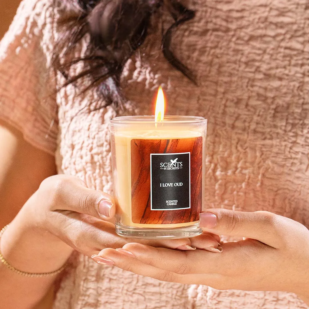 Scents N Secrets I Love Oud Scented Candle